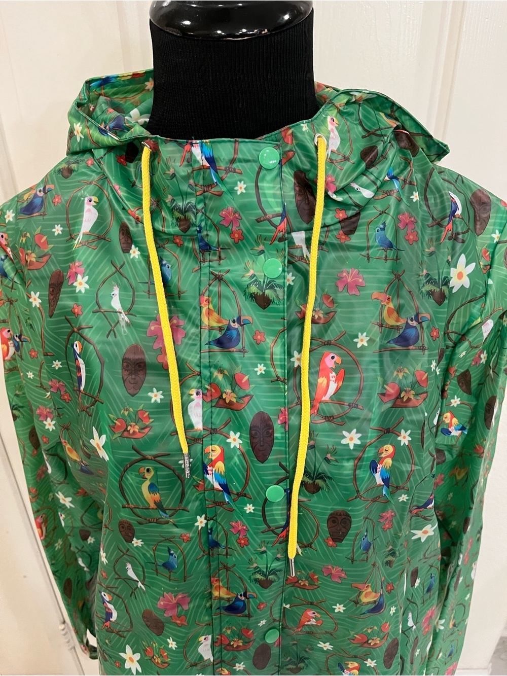 Disney Enchanted Tiki Room Hooded Utility Rain Jacket - Picture 5 of 14